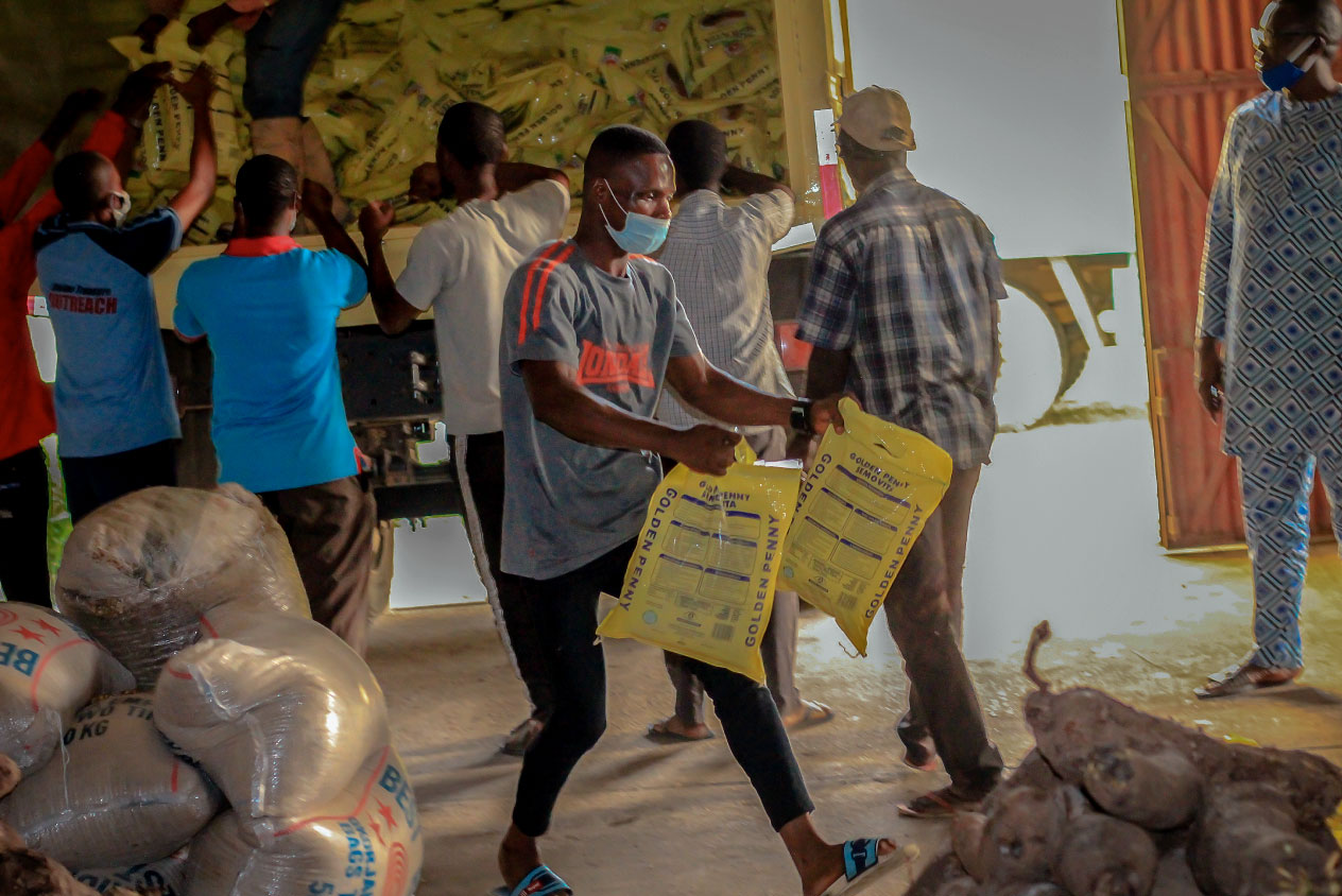 FMN COVID food relief images